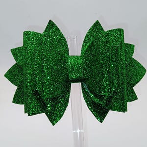 Emerald green Bow topper for tumblers