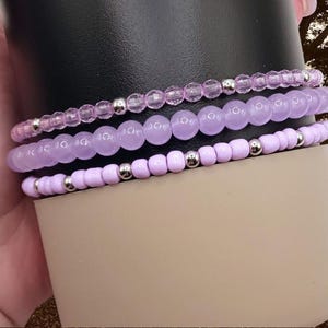 Lt purple Stanley boot bracelets