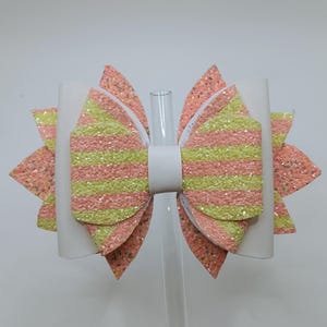 Cabana yellow stripe straw topper for tumblers