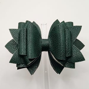 Dark green Bow topper for tumblers
