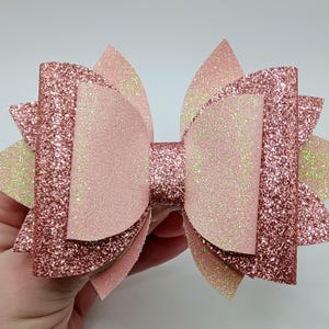 Dusty pink Bow topper for tumblers