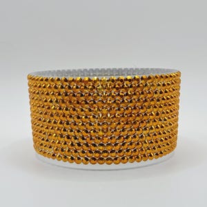Gold on clear Bling cup boot