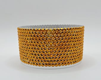 Gold on clear Bling cup boot