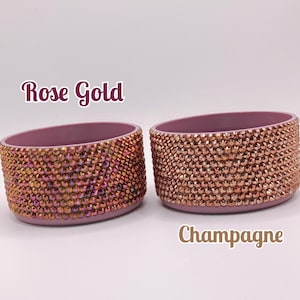 Polished Rose Gold Bling cup boot