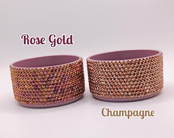 Polished Rose Gold Bling cup boot