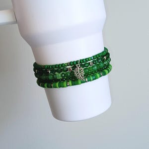 Grünes Blatt Cup-Armbänder