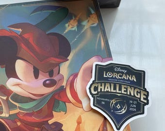 Lorcana Challenge | DLC | Decals Stickers | Waterproof Vinyl | Great Gift | Commemorate Event | Promos | All Locations | 2024