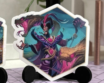 Lorcana Jafar Sticker | Aladdin, Striking Illusionist (Waterproof Vinyl)