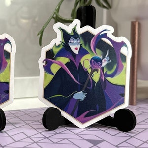 Lorcana Maleficent Aufkleber | Aufkleber | Herrin allen Bösen | In die Tintenlande | Dornröschen | Wasserdichtes Vinyl | Bösewicht