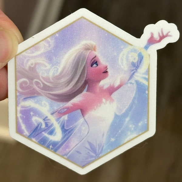 Lorcana Elsa Sticker | Decal | The First Chapter | Frozen | Enchanted | Let It Go | Spirit of Winter | Fun Gift | Waterproof Vinyl Sticker