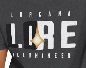 Lorcana T-Shirt | Great Gift | Lore Illumineer Unisex Softstyle T-Shirt League or TCG Tournament Top | Game Night | DLC Lore Symbol