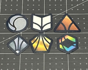 Lorcana Rarity Set Decals |Stickers | Common Uncommon Rare Super Rare Legendary Enchanted | Trading Card Game TCG | Waterproof Vinyl Decal