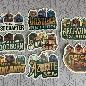 Lorcana Set di adesivi per raccoglitori grafici / Adesivi / Primo capitolo - Floodborn Inklands Archazia's Jafar / Adesivi in vinile impermeabile / Ottimo regalo