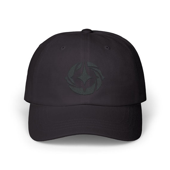 Lorcana Hat | Gift | Black Embroidered Lore Logo | Symbol Dad Hat