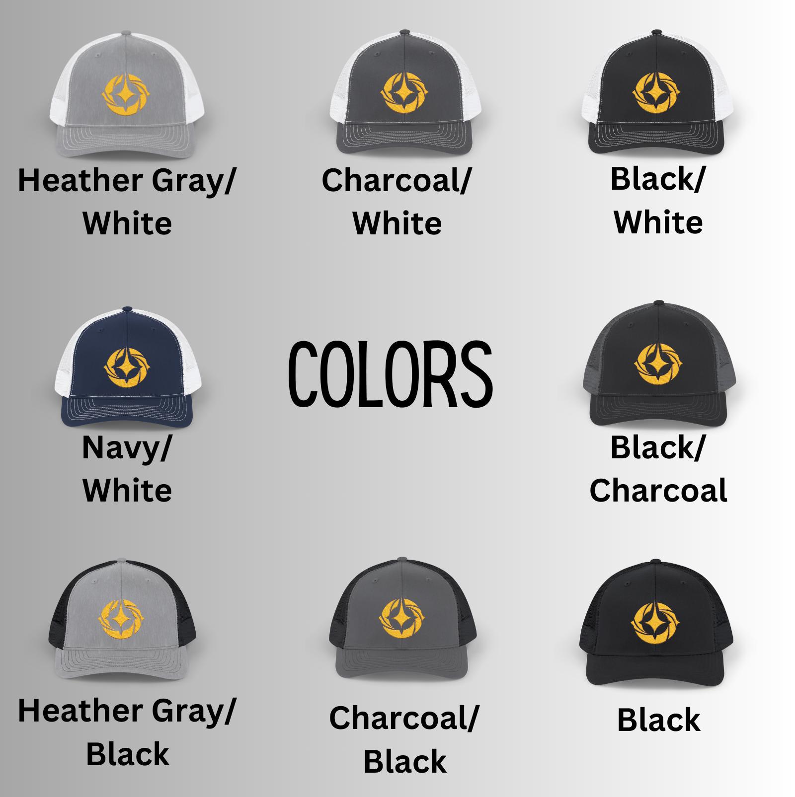 Lorcana Trucker Hat | Gift | Gold Embroidered Lore Logo