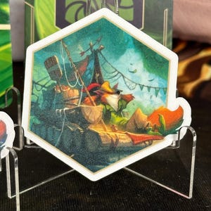 Lorcana Robin Hood Daydreamer-sticker | Het binnenland in |  Smaragd | Leuk cadeau | Prachtig | Waterdichte vinylsticker | Dekdoosdecoratie