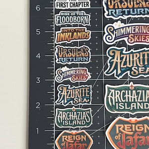Lorcana Binder Spine Decals | Stickers | First Chapter through Reign of Jafar| Waterproof Vinyl Decals | Various Sizes | Organize | Gift