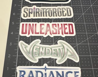 Riftbound Set Labels/Stickers Decals | Binder Box Organization | Spark Rebellion through Secrets of Power | TCG Organize
