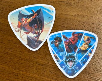 Lorcana Archazia’s Island Play Mat Tube Decals for Monster-style Playmat Tubes | Waterproof Vinyl Stickers | We Could be Immortals | Tigger