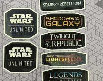 Star Wars Unlimited Label Sticker Decals | Binder Box