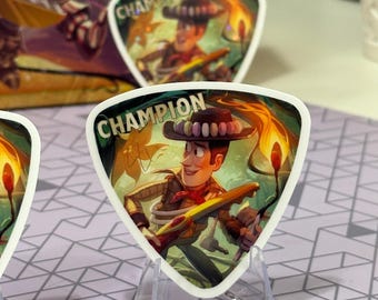 Woody Set Champion Playmat Tube Sticker | Lorcana Wilds Unknown Vinyl Decal