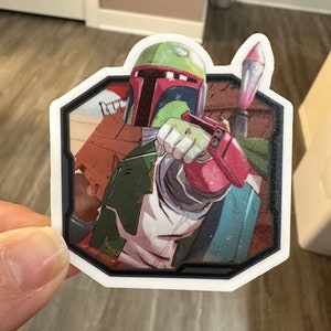 Boba Fett | Aufkleber | Funke der Rebellion | Star Wars Unlimited SWU | Kopfgeldjäger | Zerstörer Unterwelt | Wasserfest | Vinyl