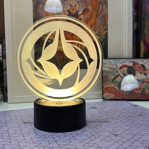 Lorcana ledlamp | Nachtlampje | Lorcana-symbool | Ruilkaartspel TCG | Spelruimte met dek uit | Geweldig cadeau | Kinderkamer | Verlichtingslamp