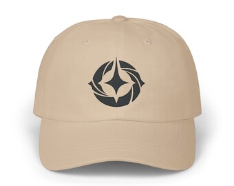 Lorcana Hat | Gift | Black Embroidered Lore Logo | Symbol Dad Hat