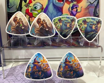Pegatinas para tubos de tapete de juego Lorcana Attack of the Vine para tubos de tapete de juego estilo monstruo / Pegatinas de vinilo impermeables / Monstruos / El Rey León / Winnie the Pooh