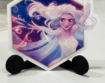 ロルカナ エルサ ステッカー | 防水ビニールデカール、アナと雪の女王