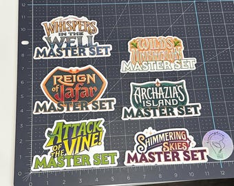 Lorcana Master Set Binder Decals | Waterproof Vinyl Stickers (Matte or Holographic)