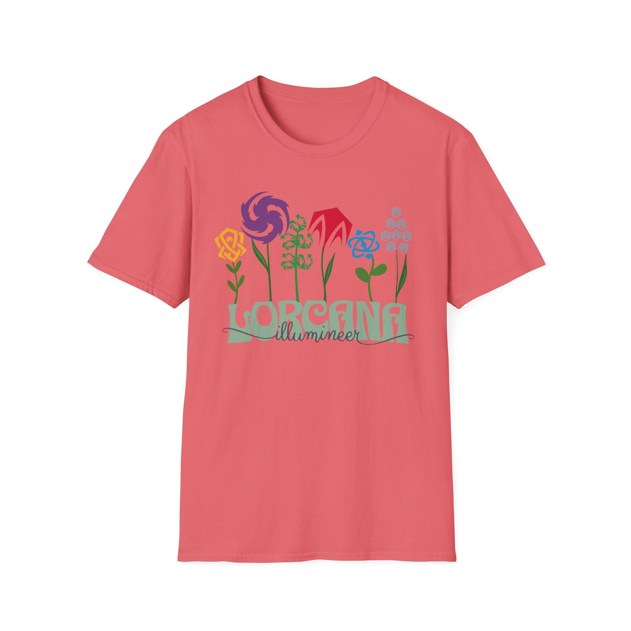 Lorcana Illumineer Ink Color Flower Unisex Softstyle T-shirt