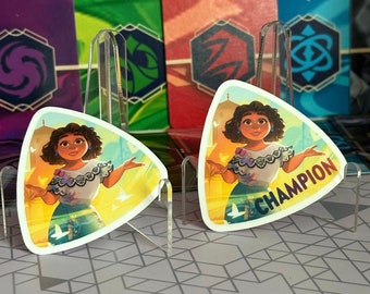 Lorcana Mirabelle Playmat Tube Shimmering Skies Store Set Championship Sticker | Decal Monster-style Play mat | Waterproof Vinyl | Organize