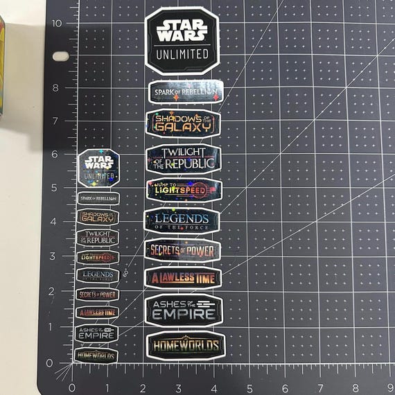Star Wars Unlimited Binder Spine Decals | Stickers | SWU Trading Card Game  TCG | Waterproof Vinyl | Various Sizes | Organize - Etsy