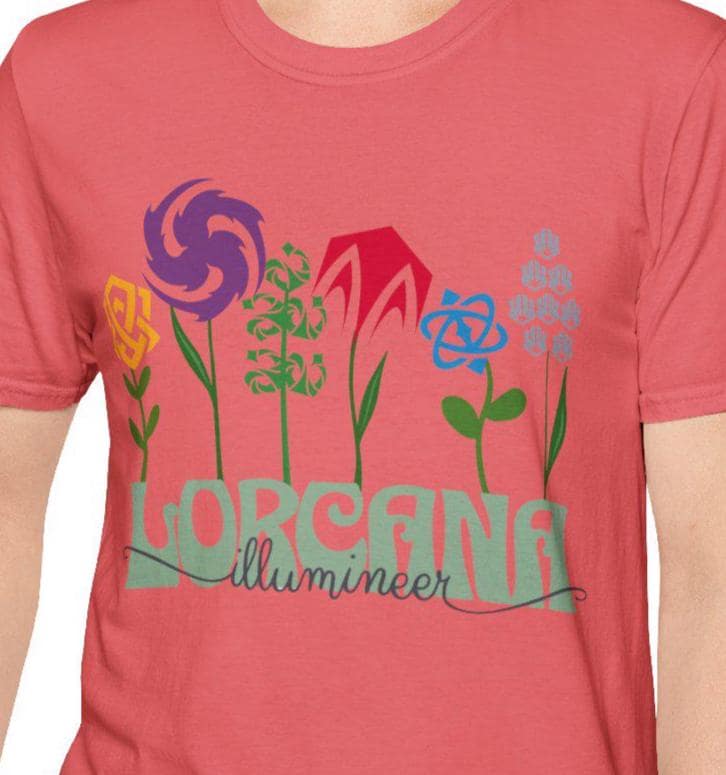 Lorcana Illumineer Ink Color Flower Unisex Softstyle T-shirt