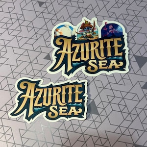 Lorcana azuriet zeestickers | Stickers | Ideaal voor ordners | Kaart- en dekdozen | Bulkkaarten organiseren | Geweldig cadeau-idee | TCG