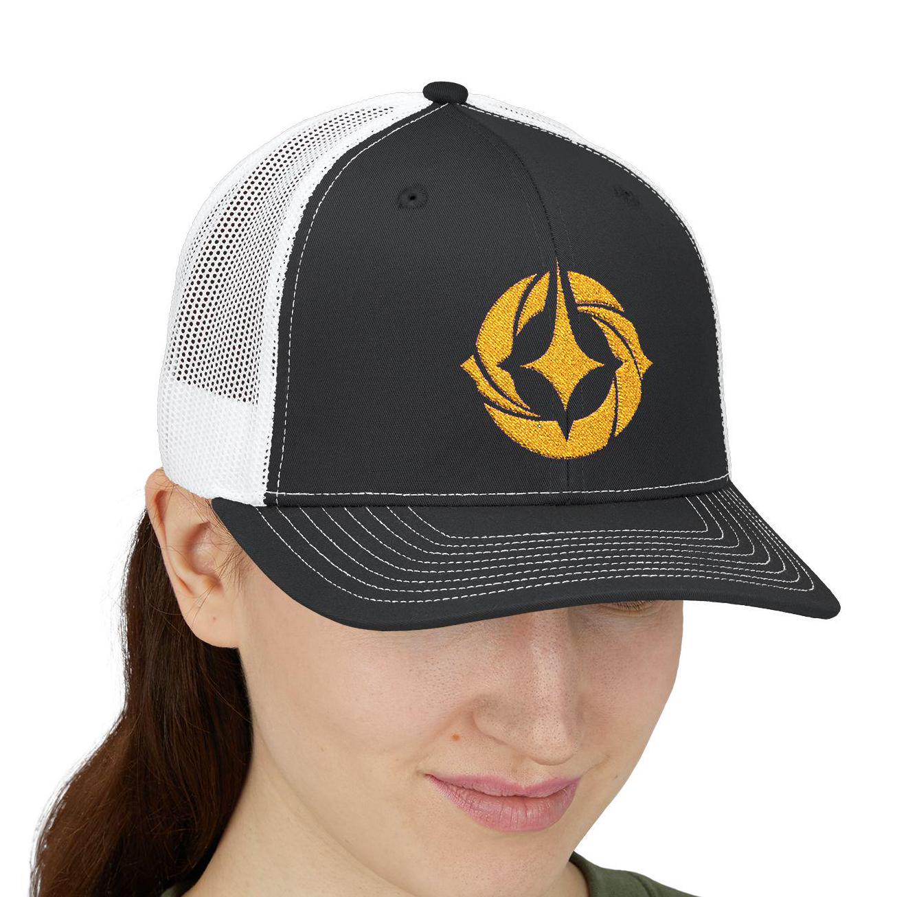 Lorcana Trucker Hat | Gift | Gold Embroidered Lore Logo