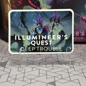 Calcomanía de problemas profundos de Lorcana Illumineer’s Quest / Adhesivo / Ideal para carpetas / Cajas de mazos de cartas / Organización de cartas / Excelente idea para regalo / TCG