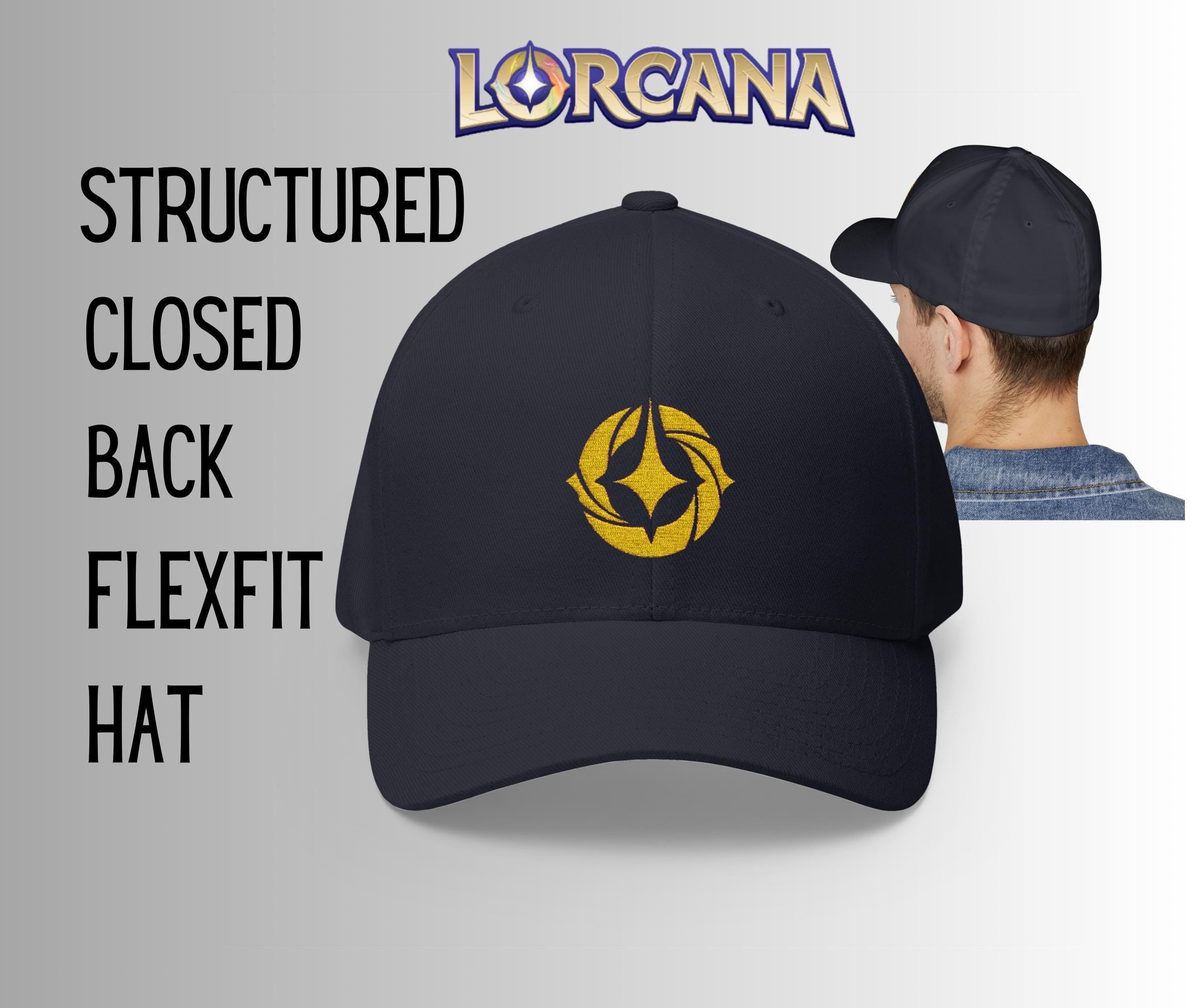 Lorcana Closed-back Hat | Gift | Black or Gold Embroidered Lore