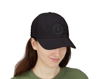 Lorcana Hat | Gift | Black Embroidered Lore Logo | Symbol Dad Hat