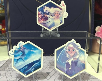 Lorcana Elsa Stickers | Waterproof Vinyl Decals, Frozen TCG