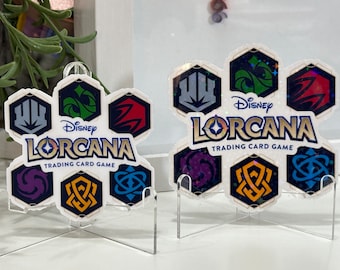 Lorcana Sticker | Decal | Featuring the Lorcana Logo surrounded by the six Ink Colors | Waterproof Sticker | Vinyl Decal