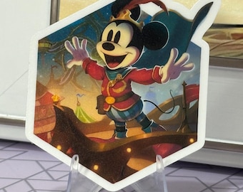 Lorcana Mickey Mouse Brave Little Prince Sticker | Decal | Fabled | Ruby Ink Card | Gift | Waterproof Vinyl Sticker