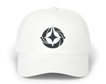 Lorcana Hat | Gift | Black Embroidered Lore Logo | Symbol Dad Hat
