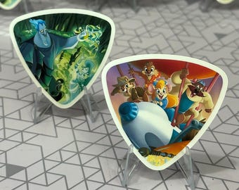 Lorcana Reign of Jafar Play Mat Tube Decals for Monster-style Playmat Tubes | Waterproof Vinyl Stickers | Hades Dealer | Rescue Rangers Away
