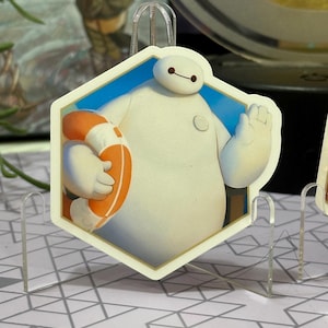 Lorcana Baymax persönlicher Gesundheitsbegleiter-Aufkleber | Aufkleber | Azuritmeer | Saphir Karte | Geschenk | Big Held 6 | Wasserfester Vinyl-Aufkleber