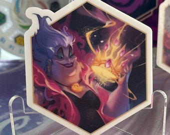 Lorcana Ursula Sea Witch Queen Enchanted Decal | Ursula's Return | The Little Mermaid | Fun Gift | Waterproof Vinyl Sticker Deck Box Playmat
