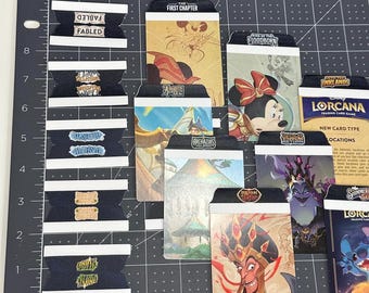 Lorcana Sammelkarten-Set mit Aufklebern | Aufkleber-Registerkarten | Erstes Kapitel – Angriff der Ranke | Ideal zum Sortieren zusätzlicher Karten | Sammelkartenspiel | Leicht zu finden