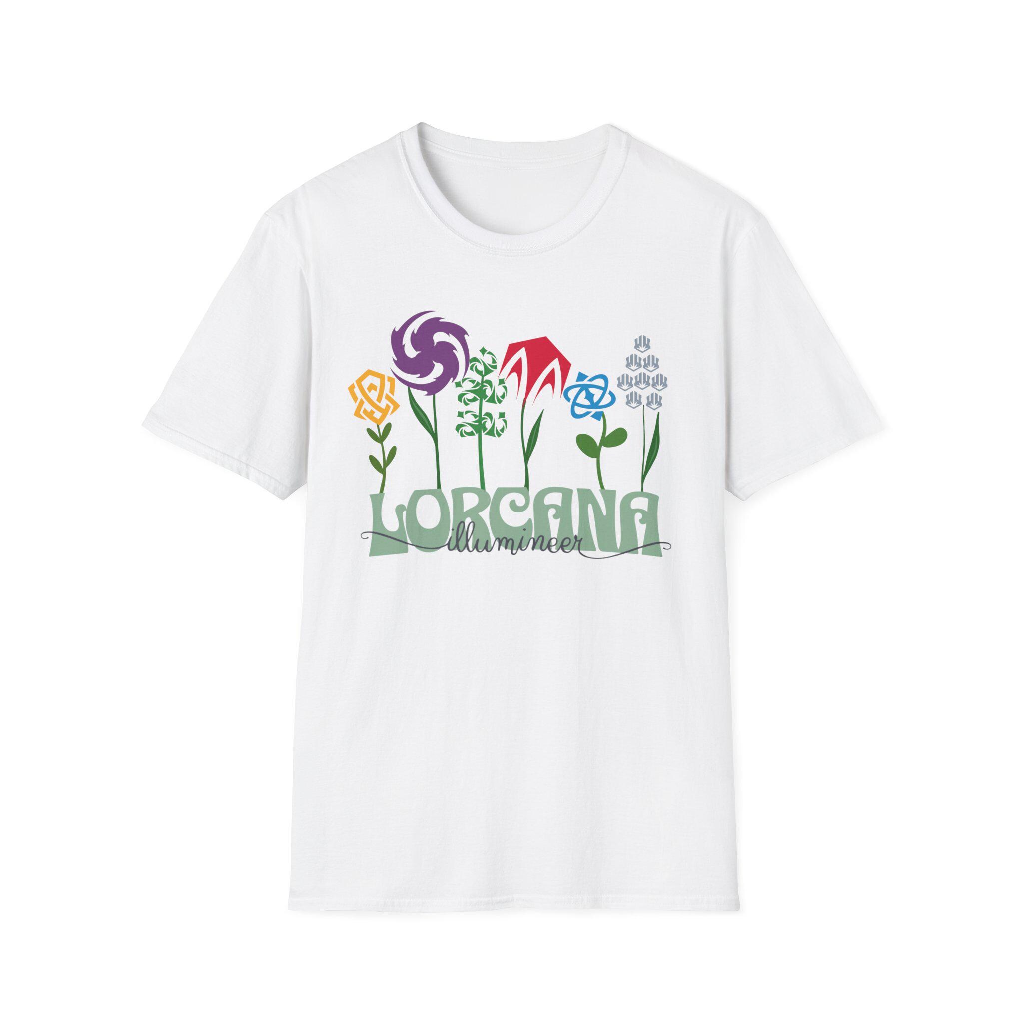 Lorcana Illumineer Ink Color Flower Unisex Softstyle T-shirt