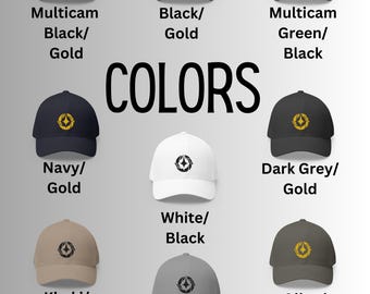 Lorcana Closed-back Hat | Gift | Black or Gold Embroidered Lore